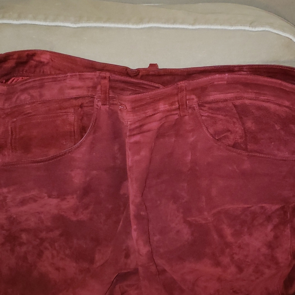 Plus Sz Suede Pants - image 5